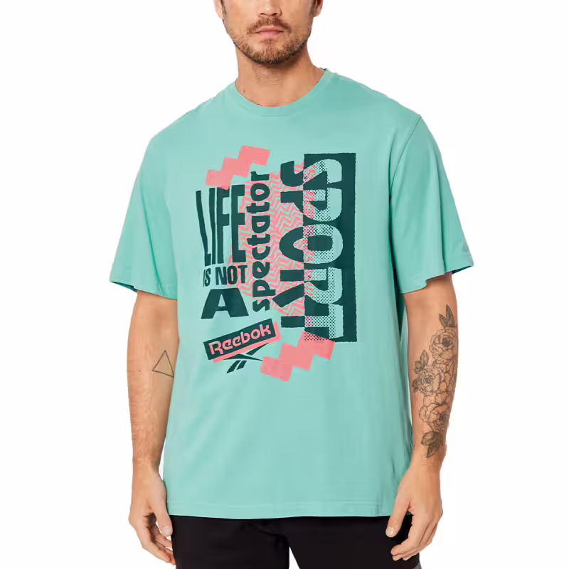 REEBOK Graphic Series Spectator Sport Vibe Tee Blue