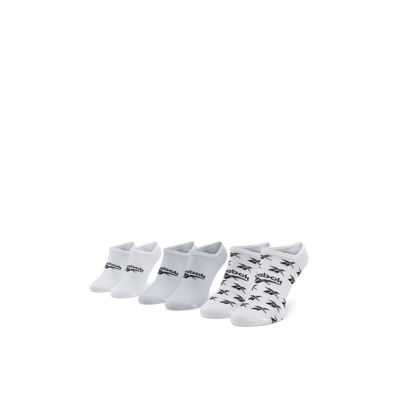 REEBOK 3-Packs Classics Foundation No Show Sock White