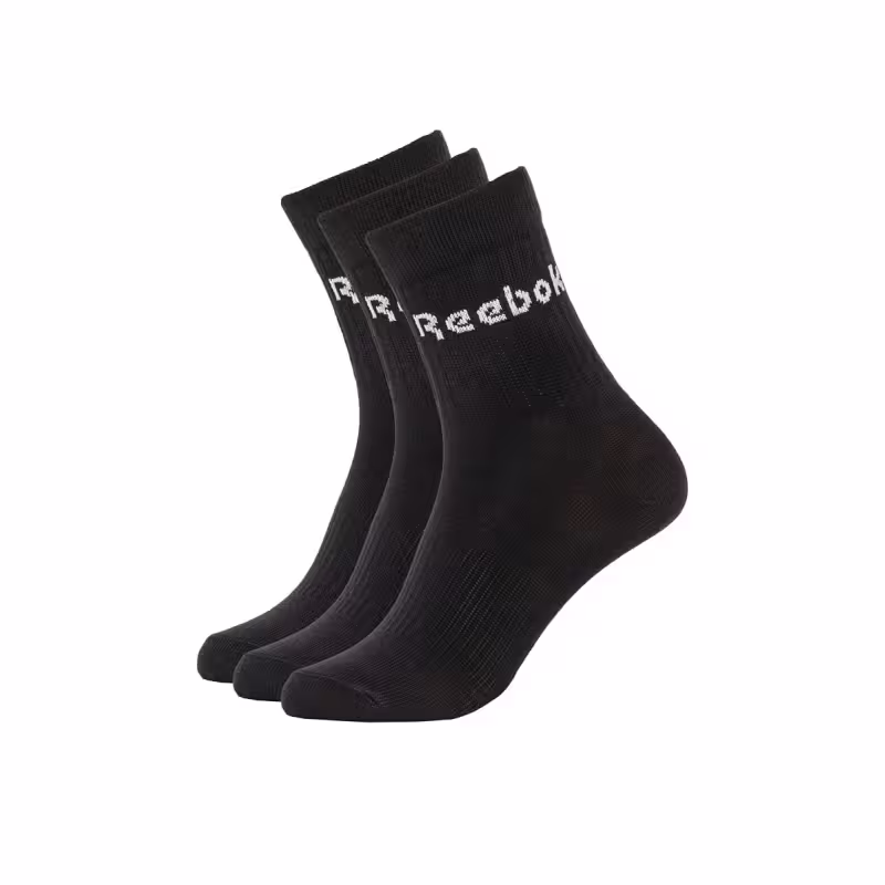 REEBOK 3-Packs Active Core Mid Crew Socks Black