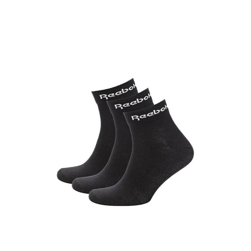 REEBOK 3-Packs Active Core Ankle Socks Black