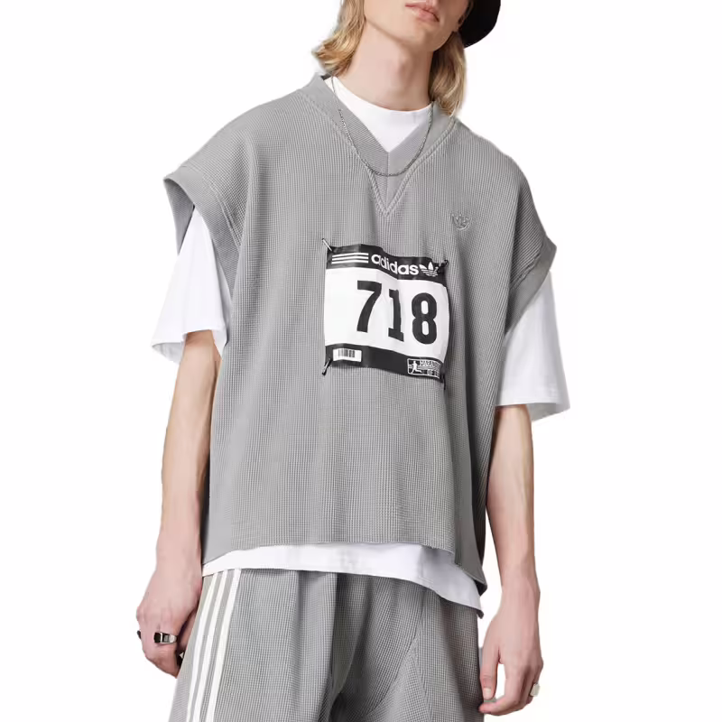 ADIDAS Originals Blue Version Waffle Tank Grey