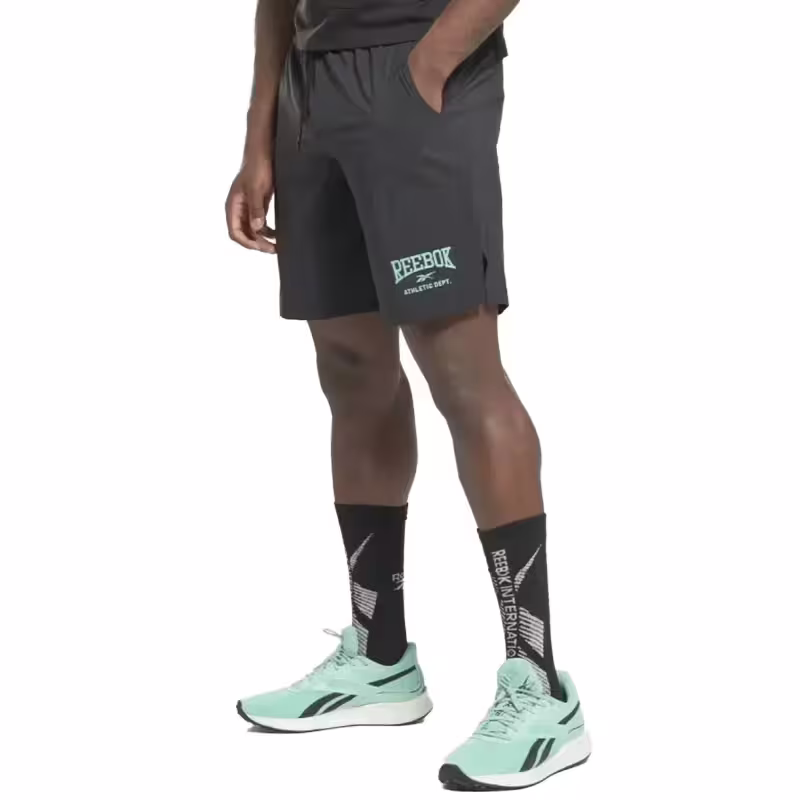 REEBOK Workout Ready Graphic Shorts Black