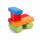 Дървен конструктор с кубчета - 100 бр.