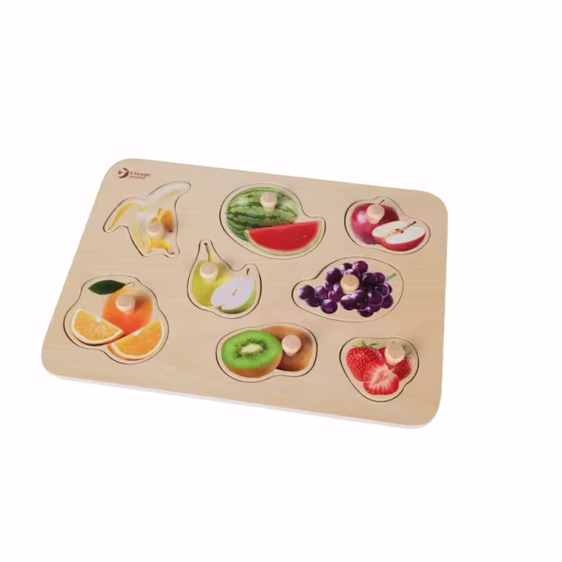Дървен пъзел - плодове