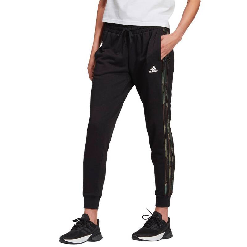 ADIDAS Essentials Camouflage 3-Stripes Pants Black