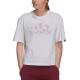 ADIDAS Sport Inspired Soft Floral Logo Graphic Tee White/Pink