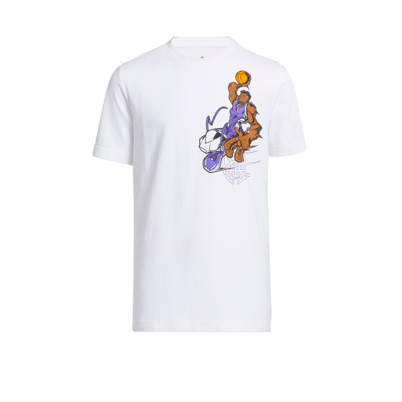 ADIDAS x Donovan Mitchell Avatar Graphic Tee White