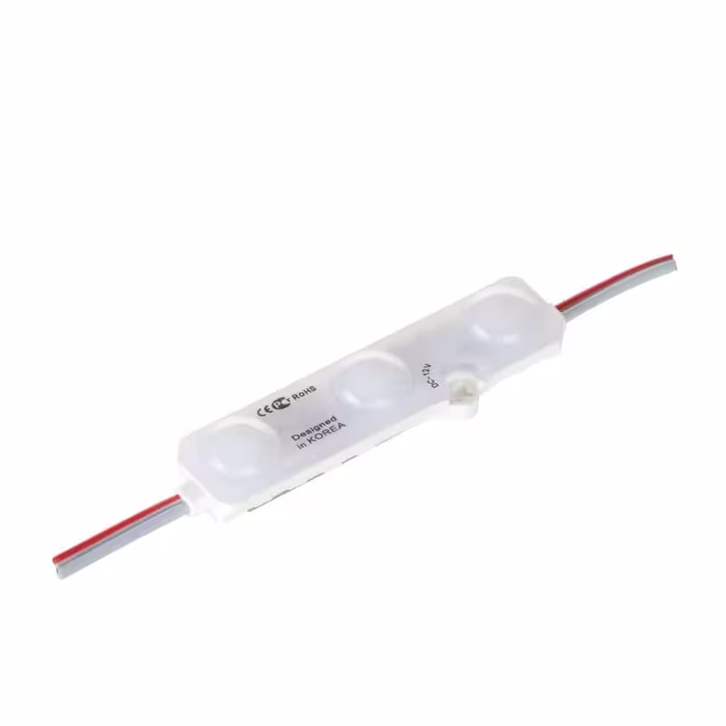 Светодиодна лайсна, 3 диода, самозалепваща, бяла, 12VDC, 1,2W