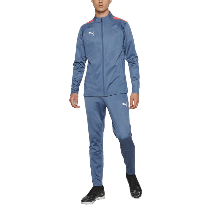 PUMA TeamLiga DryCell Tracksuit Blue/Pink