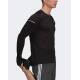 ADIDAS Cooler Long Sleeve Running Sweatshirt Black