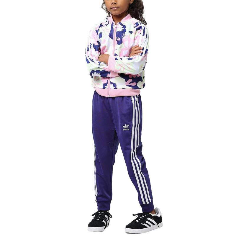 ADIDAS Originals Flower Print Track Suit Pink/Multi