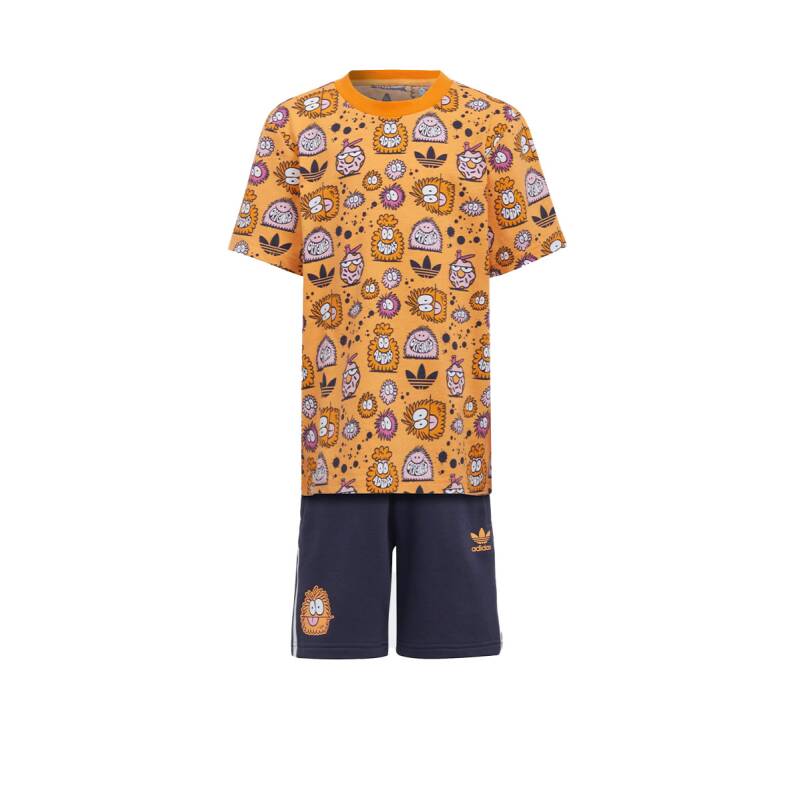 ADIDAS x Kevin Lyons Shorts And Tee Set Orage/Multi