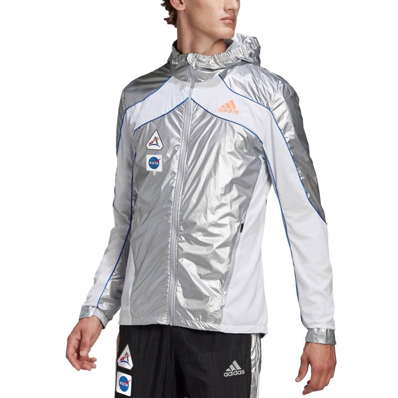 ADIDAS Marathon Nasa Space Hooded Jacket Matte Silver