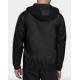 ADIDAS Essentials 3-Stripes Hooded Windbreaker Black