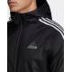 ADIDAS Essentials 3-Stripes Hooded Windbreaker Black