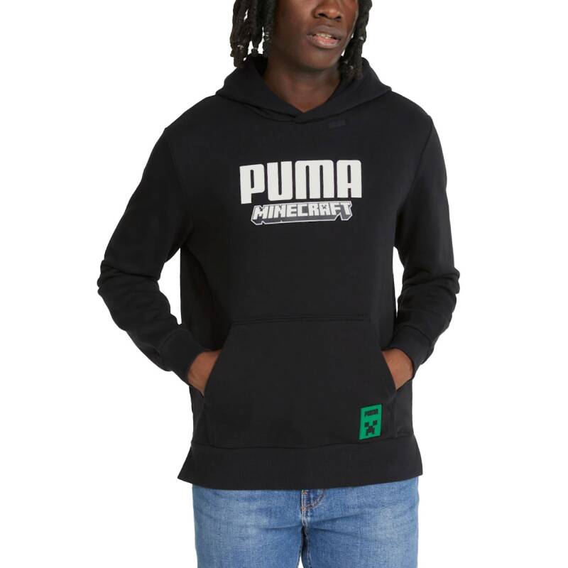 PUMA x Minecraft Graphic Hoodie Black