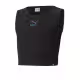 PUMA Classics Cropped Ribbed Tank Black G