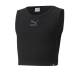 PUMA Classics Cropped Ribbed Tank Black G