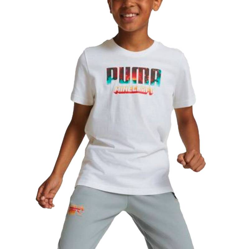 PUMA x Minecraft Graphic Tee White