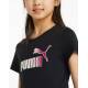 PUMA Essentials Bleach Logo Tee Black