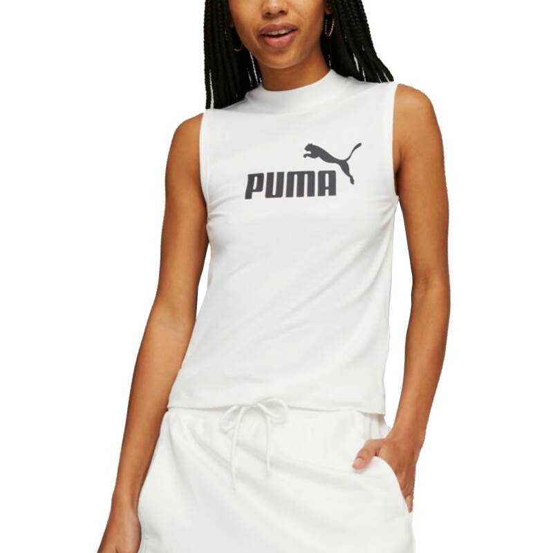 PUMA Essentials High Neck Tank Top White