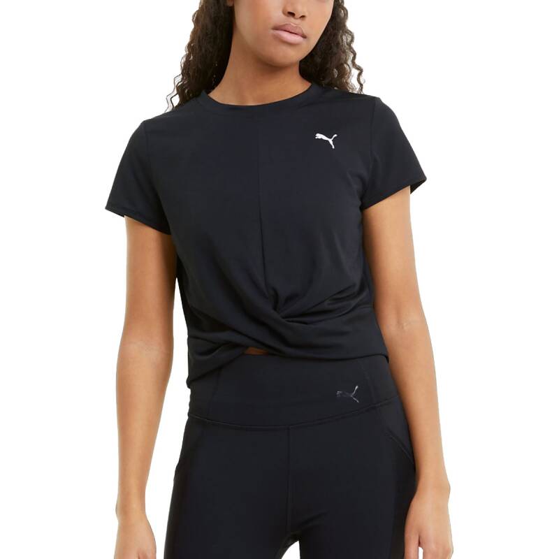 PUMA Twisted Cropped Training Tee Black