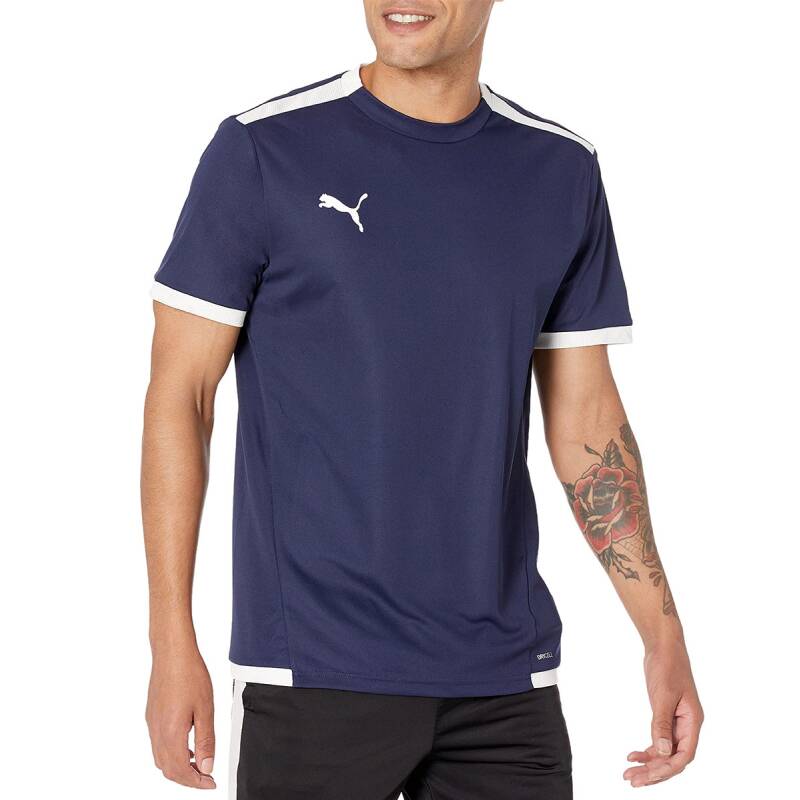 PUMA TeamLIGA Football Tee Navy