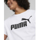 PUMA Essentials Logo Cotton Tee White