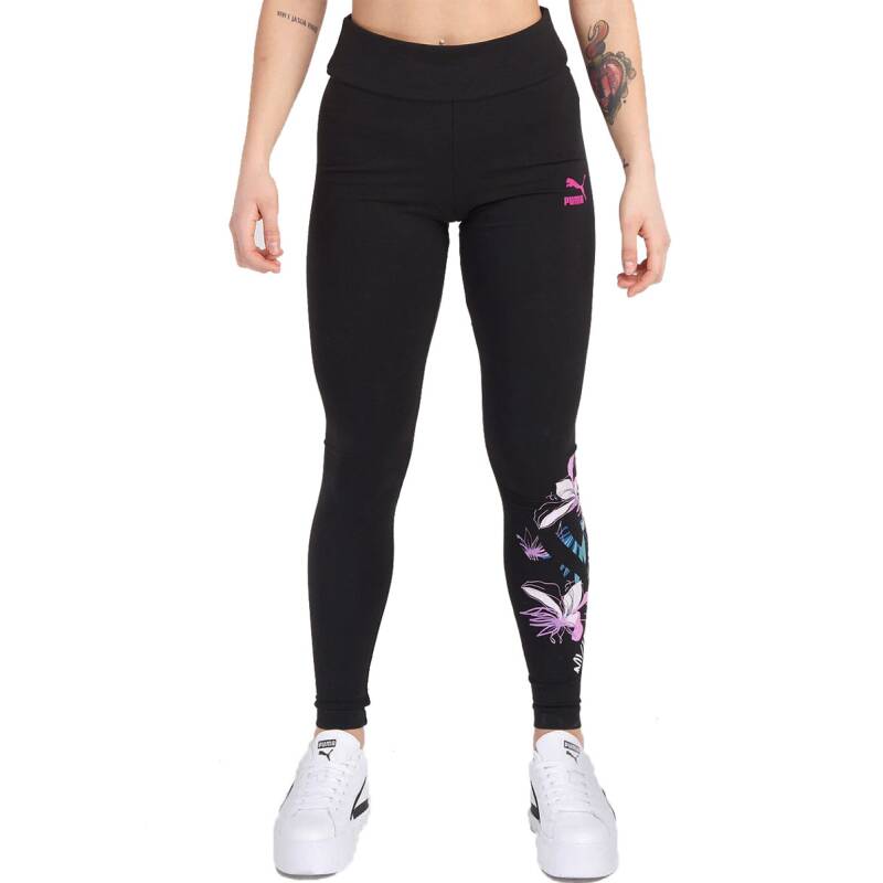 PUMA Flower Leggings Black/Multi