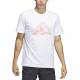 ADIDAS Pass Rock Basketball Graphic Tee White