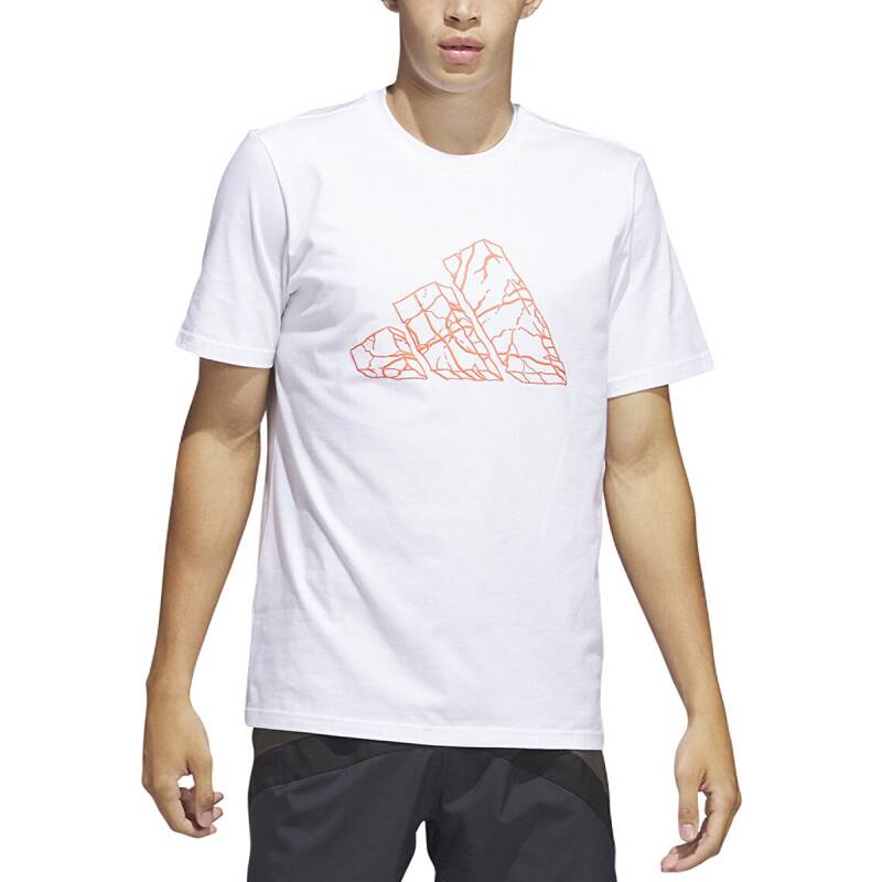 ADIDAS Pass Rock Basketball Graphic Tee White