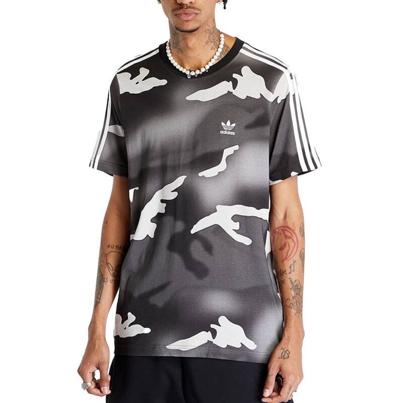 ADIDAS Originals Graphics Camo Allover Print Tee Black