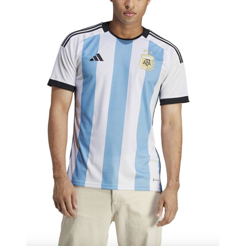 ADIDAS Argentina 22 Home Football Tee White/Blue