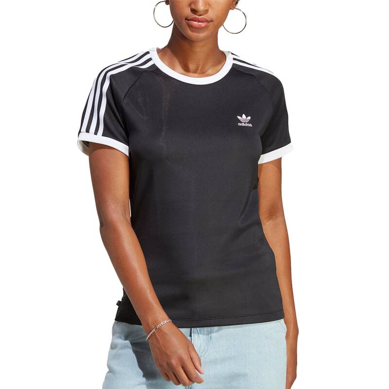 ADIDAS Originals Adicolor Classics Slim 3-Stripes Tee Black