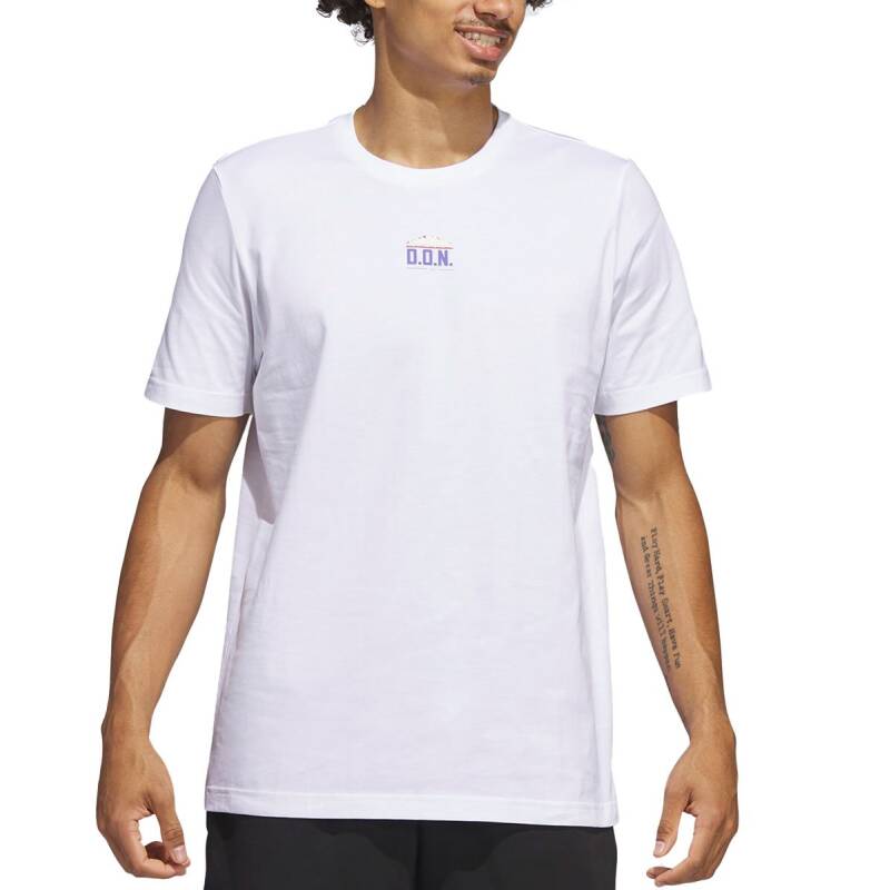 ADIDAS x Donovan Mitchell Exellence Basketball Tee White