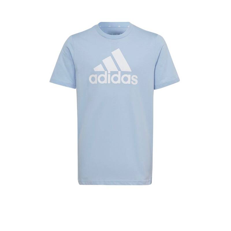 ADIDAS Sportswear Essentials Big Logo Cotton Tee Blue Dawn