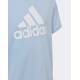 ADIDAS Sportswear Essentials Big Logo Cotton Tee Blue Dawn