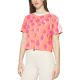ADIDAS Essentials 3-Stripes Single Jersey Cropped Tee Orange/Pink