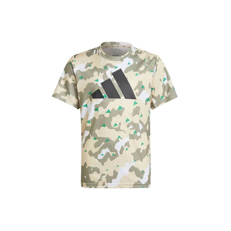 ADIDAS Aeroready All Over Print Camo Training Tee Beige