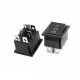 Kлюч RS606, 6pin, 3 положения, черен, 250VAC, 16A, 30x25mm