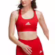 ADIDAS Powerreact Training Medium-Support Bra Red