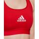 ADIDAS Powerreact Training Medium-Support Bra Red