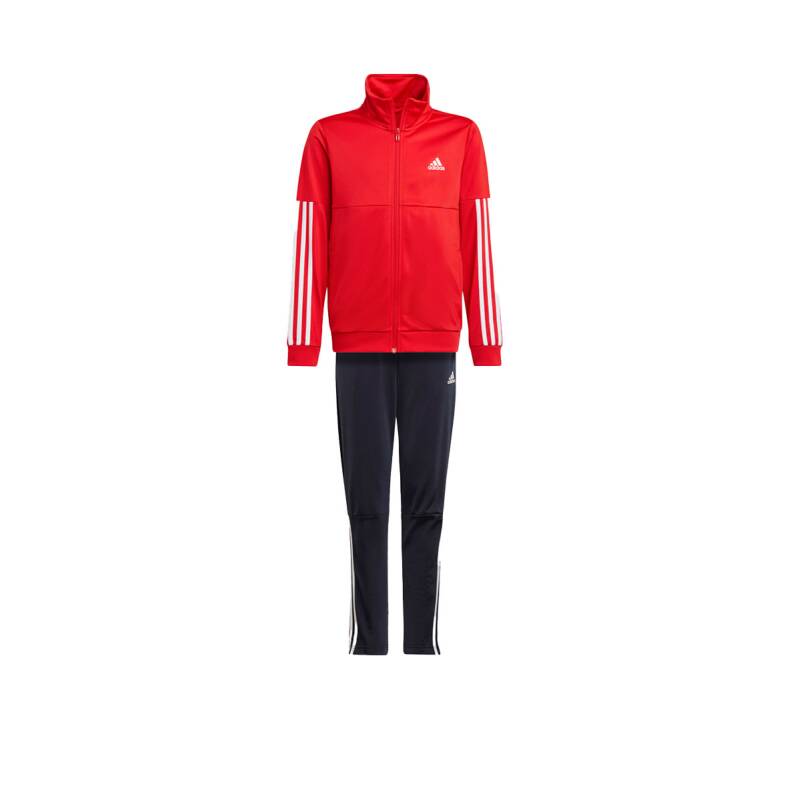 ADIDAS Team 3-Stripes Full-Zip Tricot Tracksuit Red/Navy