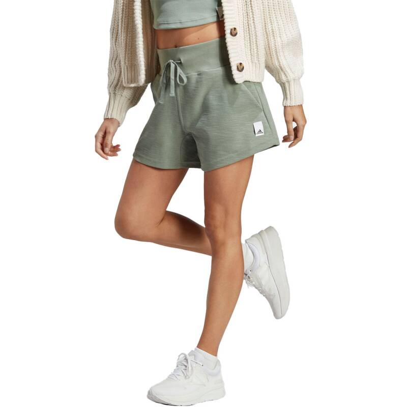 ADIDAS Sportswear Lounge Terry Loop Shorts Green