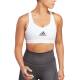 ADIDAS PowerReact Training Medium Support Bra White