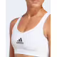 ADIDAS PowerReact Training Medium Support Bra White