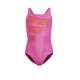 ADIDAS Big Bars Logo Swimsuit Pink