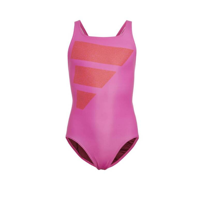 ADIDAS Big Bars Logo Swimsuit Pink