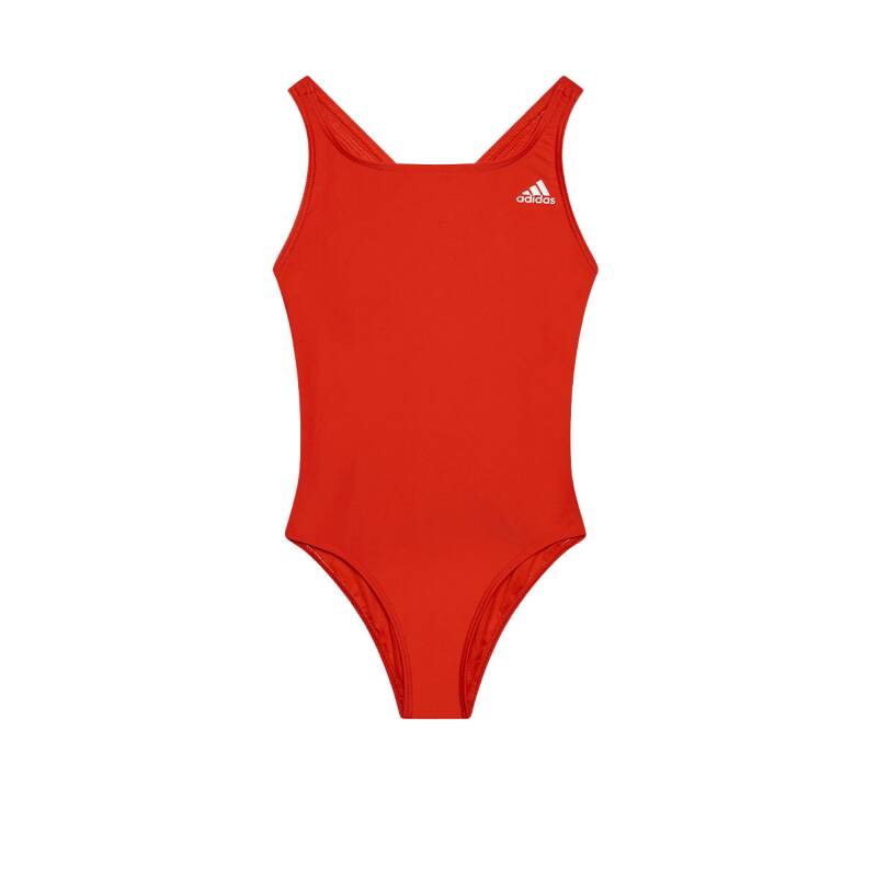 ADIDAS Solid Fitness Swimsuit Red