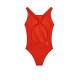 ADIDAS Solid Fitness Swimsuit Red